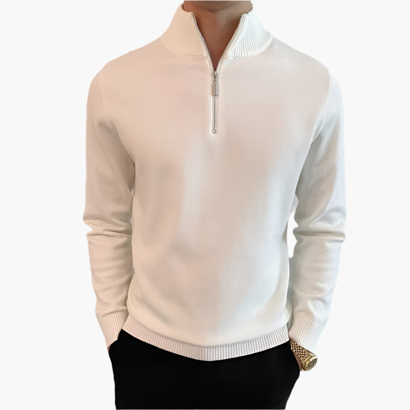 Vaduz Fine Quarter Zip Sweater