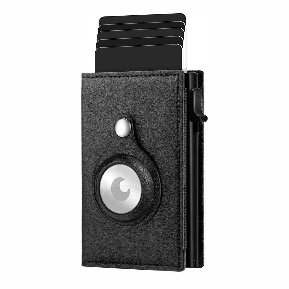 Smart Carbon RFID Wallet with Automatic Pop-Up Card Storage