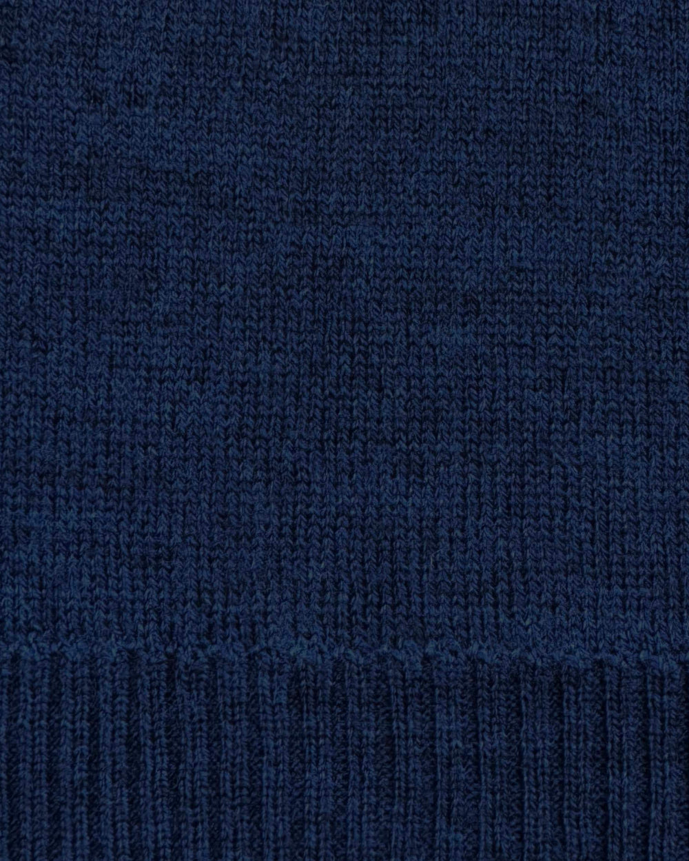 Merino Wool Knit Scarf - Navy