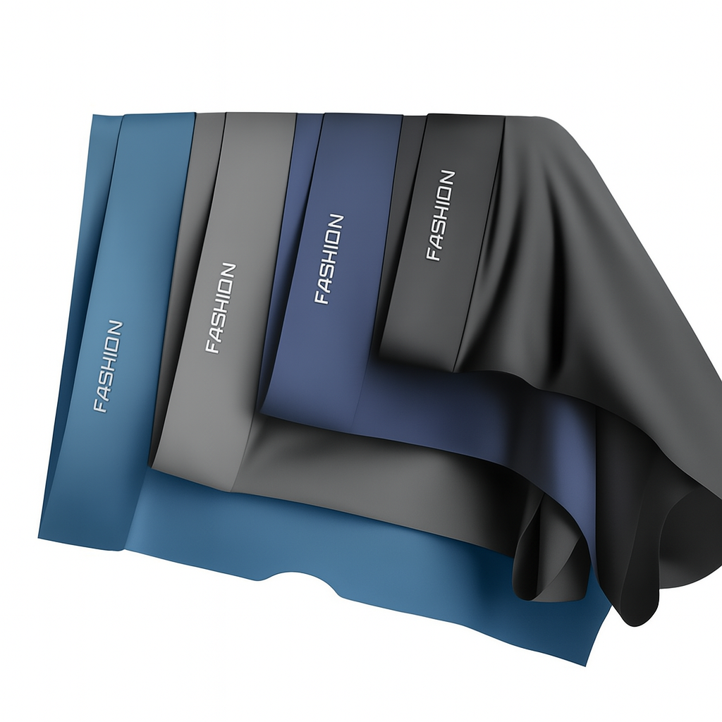 4 Pack Ice Silk Men's Boxer Underwear Breathable & Comfortable