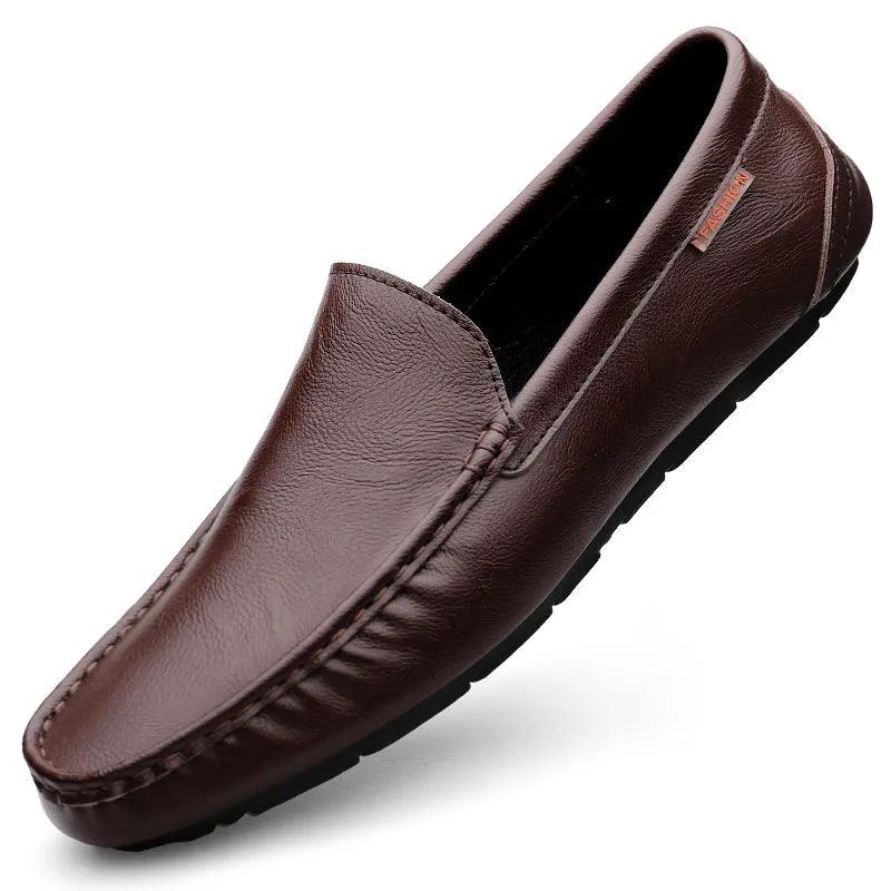Vittorio Men's Italian Leather Loafers | Luxury Slip-On Moccasins