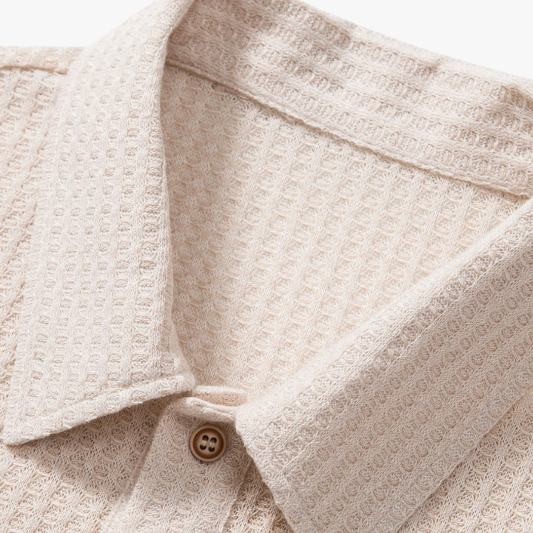 Coastal Waffle Knit Polo