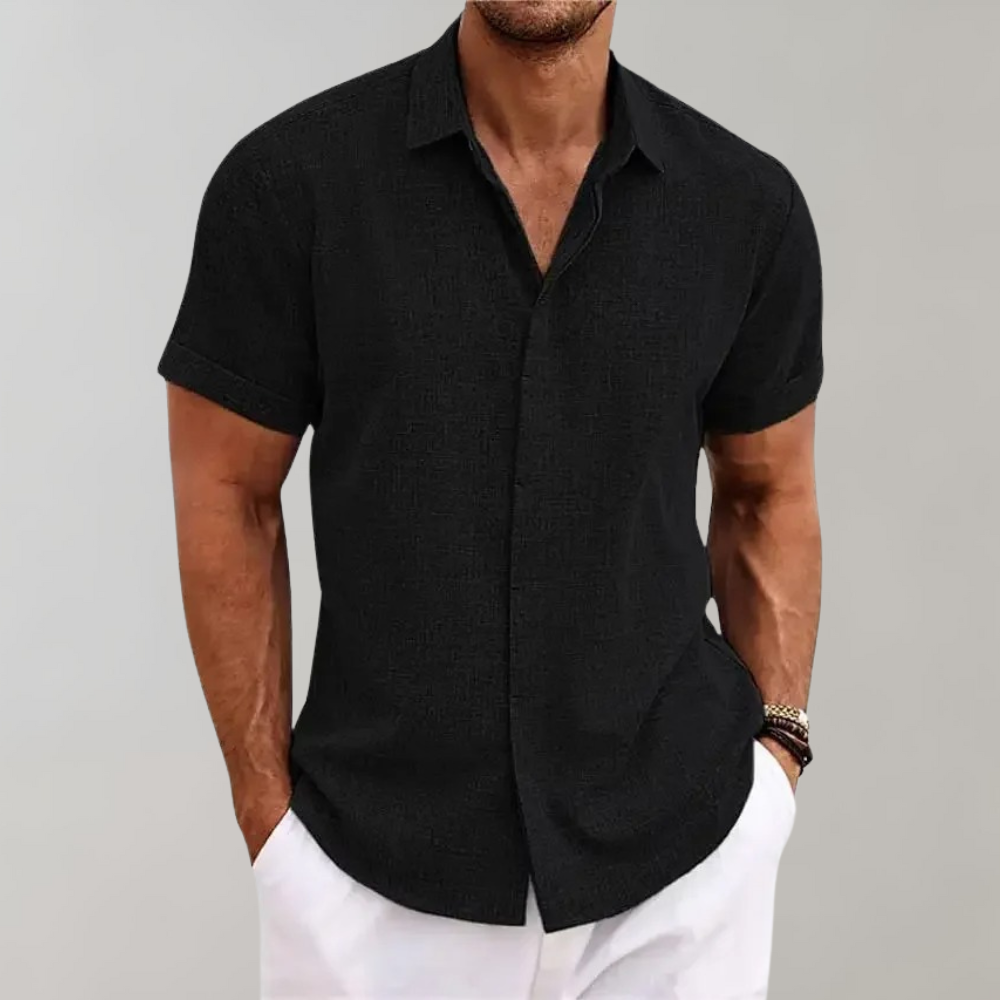 Men’s Buttoned Classic Style Polo Shirt