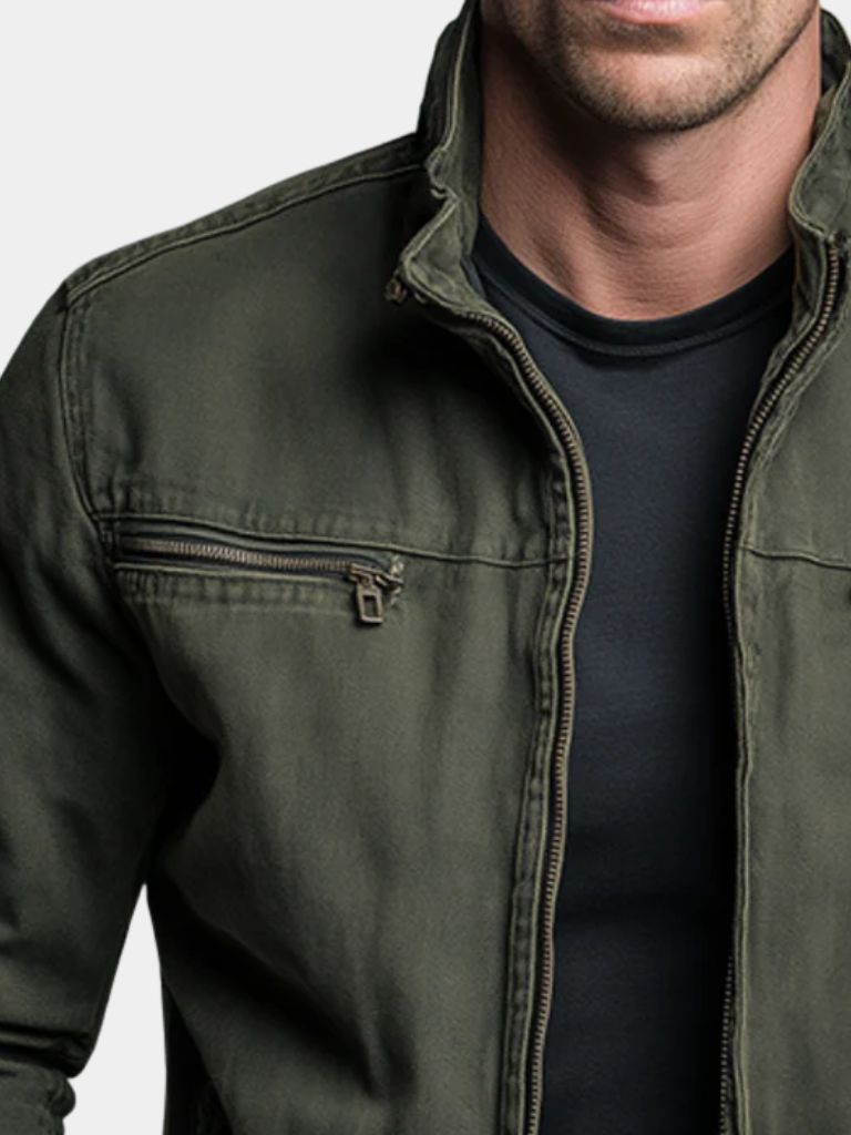 Valmont Vintage Olive Field Jacket - Fayymont Co
