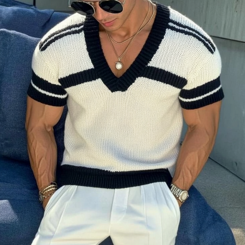 Harrow Jacquard V-Neck