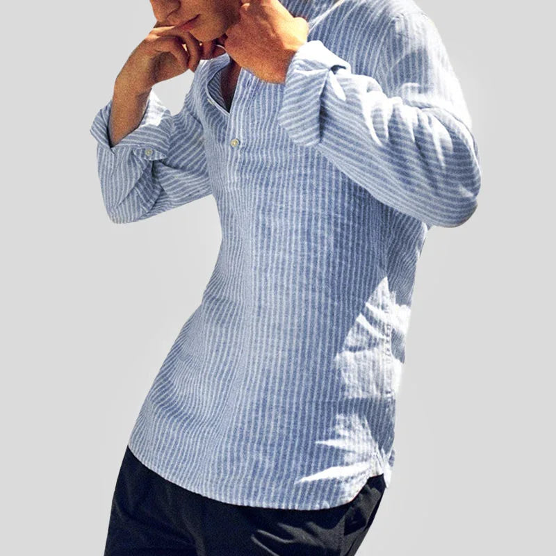 Men’s Long Sleeve Henley Shirt
