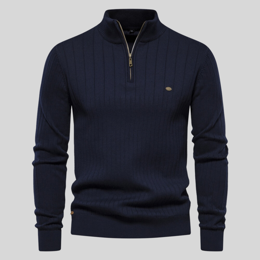High-Collar Half-Zip