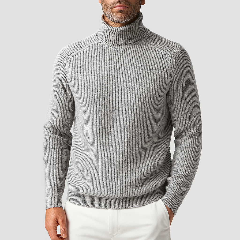 Men’s Cashmere Turtleneck Sweater – Fayymont Co