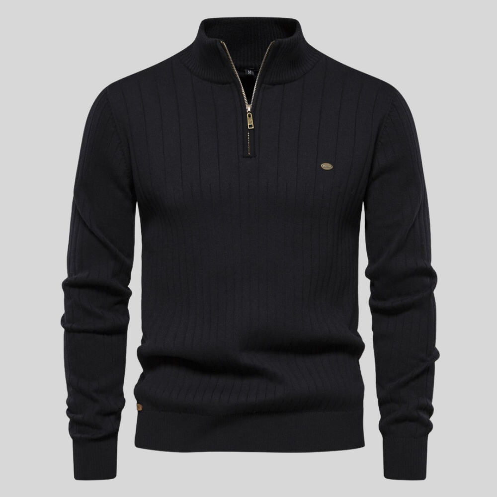 High-Collar Half-Zip