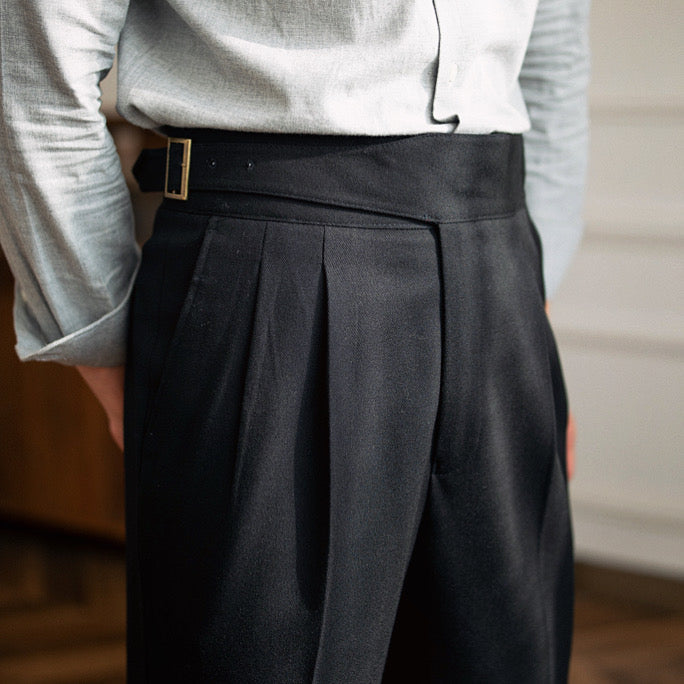 Cipressa Gurkha Straight Fit Pleated Trousers