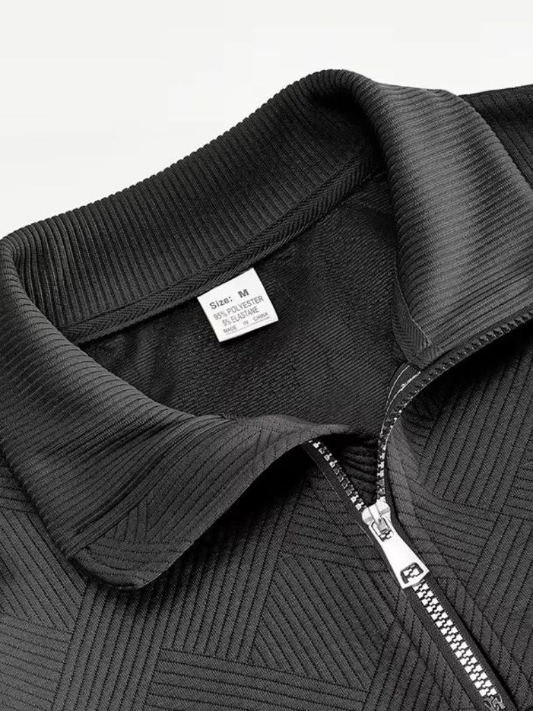 Essential Henley Quarter Zip Pullover - Fayymont Co