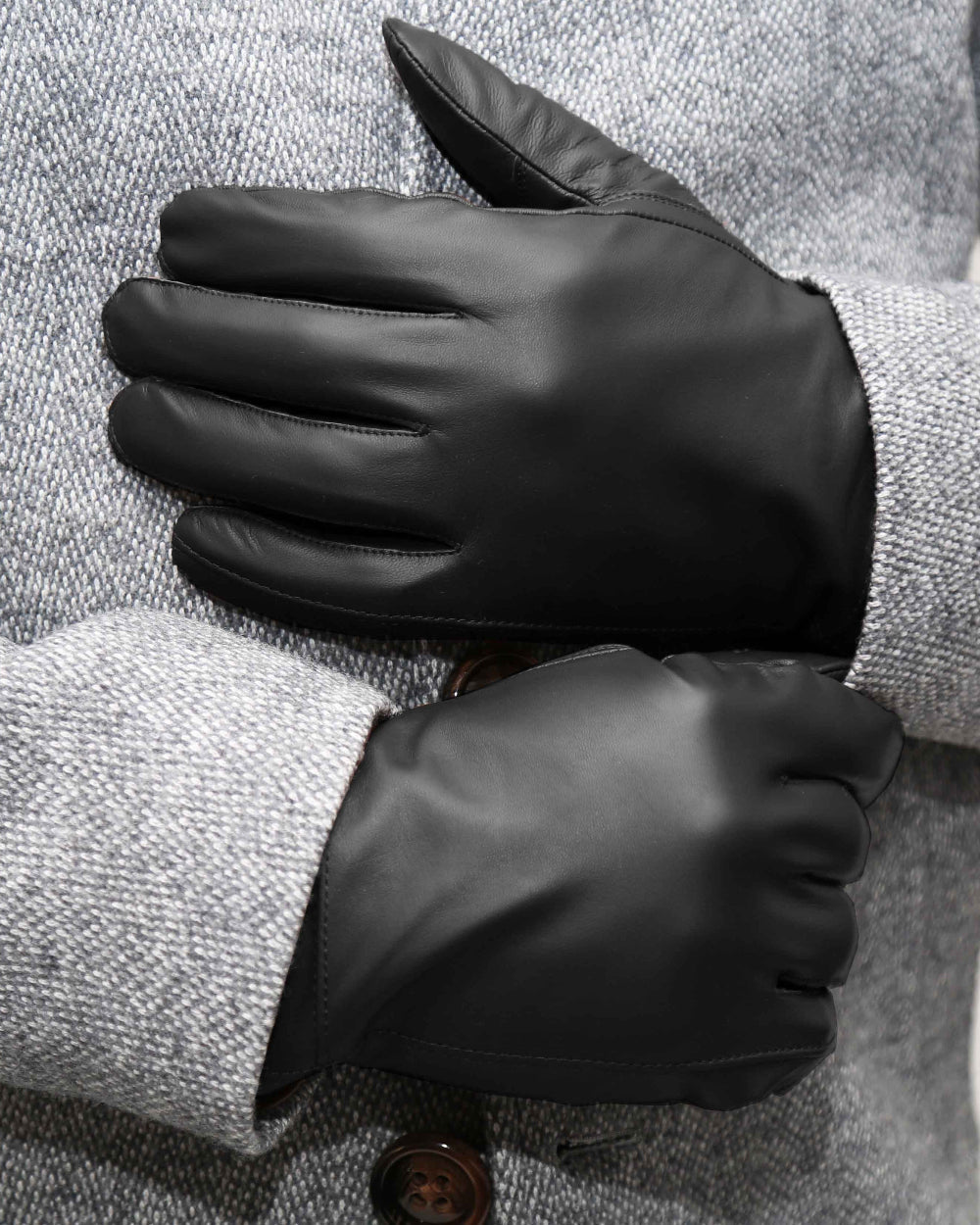 Leather Gloves - Black