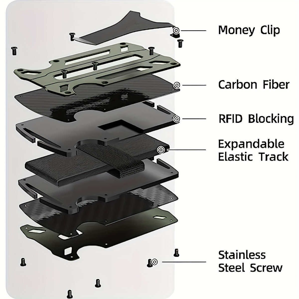 Ultra-Thin Aluminum Alloy RFID Blocking Card Holder Anti-Theft Men’s Wallet