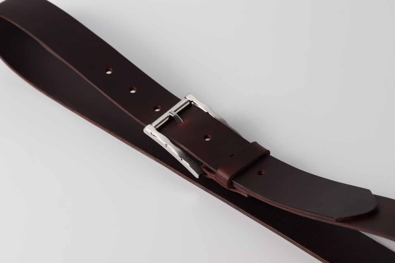 Men's Leather Belt / Tuscan - Chocolate