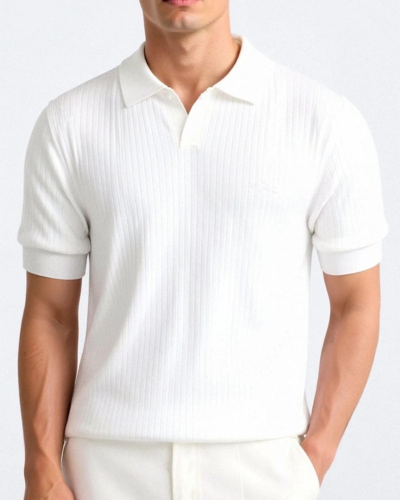 Pisa Ribbed Cotton Polo