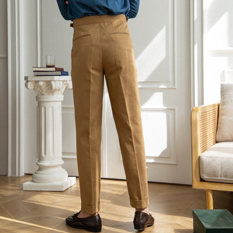 Cotton Twill Antibes Straight Fit Trousers