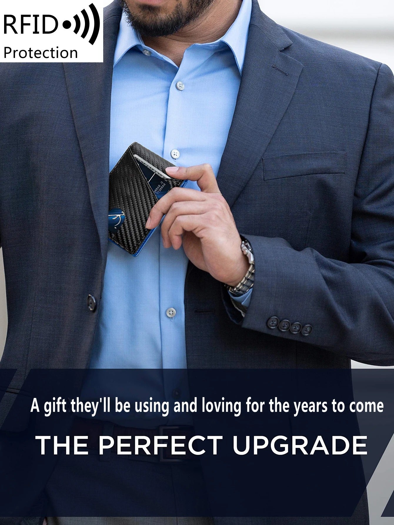 Fayymont Carbon RFID Wallet — Slim. Secure. Uncompromising