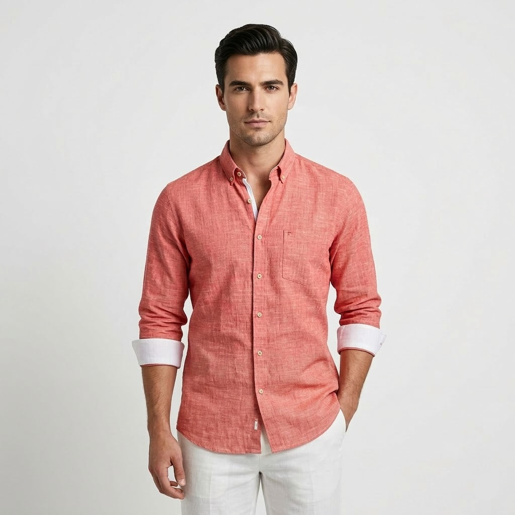 Linen Blend Shirt – Tailored Cut