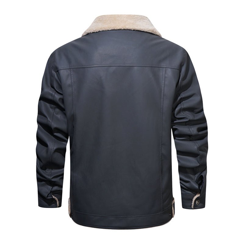 Sherpa Collar Casual Jacket - Fayymont Co
