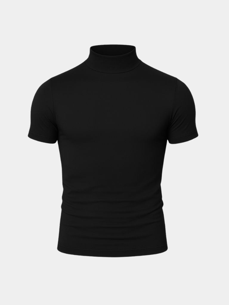 Solid Casual Turtle Neck T-Shirt - Fayymont Co