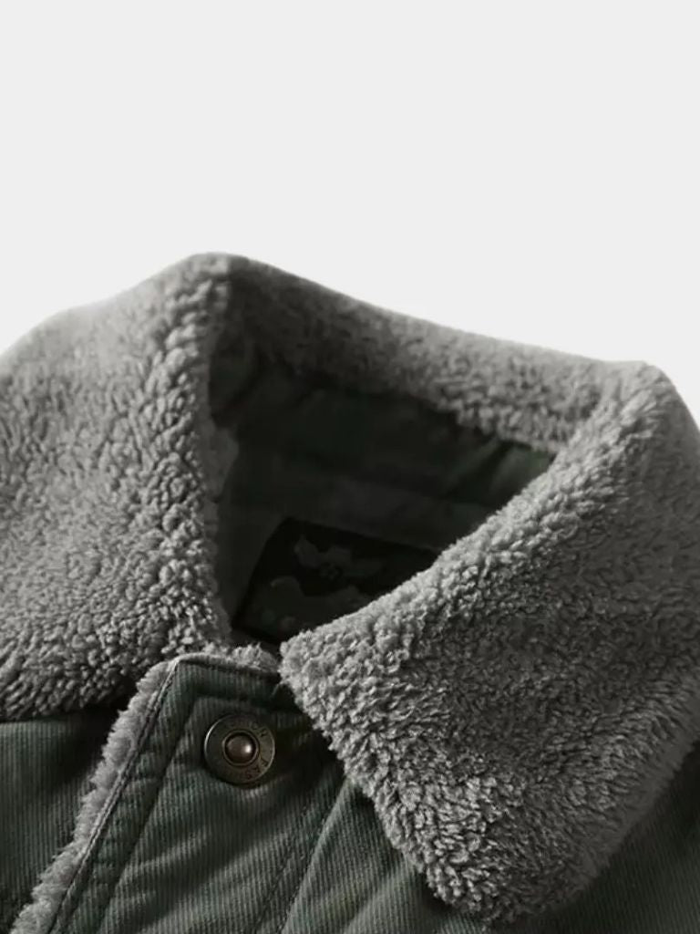 Vintage Military Aviator Jacket - Cross & Crown