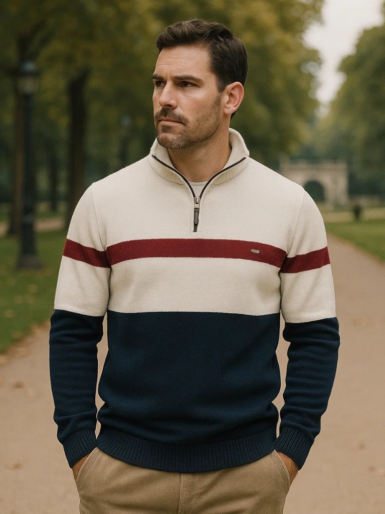 Quarter-Zip Jumper Sweater