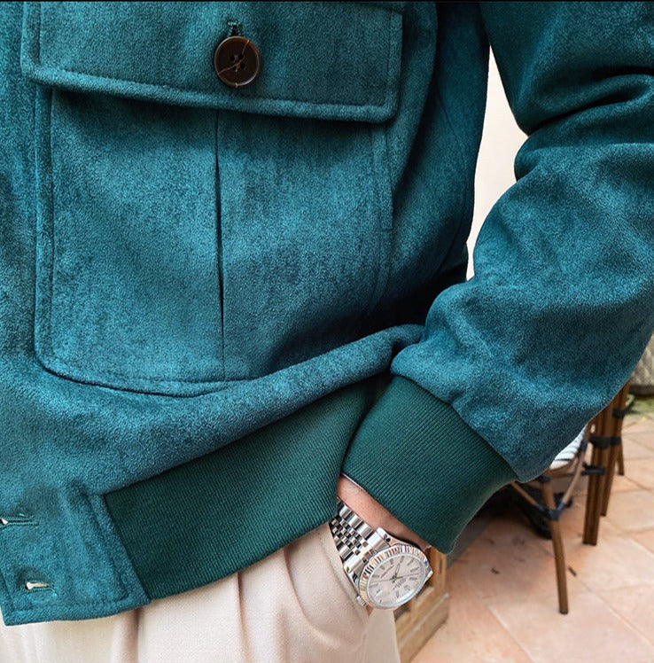 Napoli Suede Button Jacket