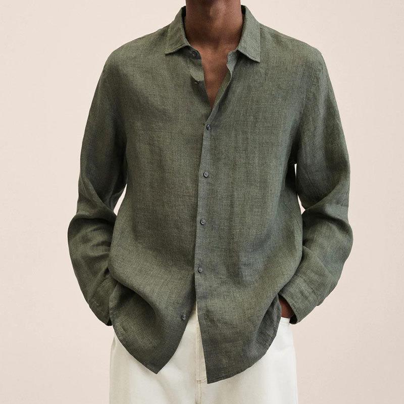 Men's Linen Shirt Elegant Style