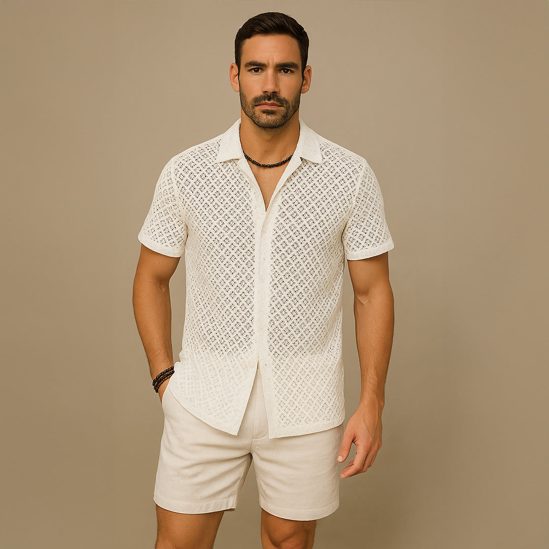 Summer Mesh Men Shirt
