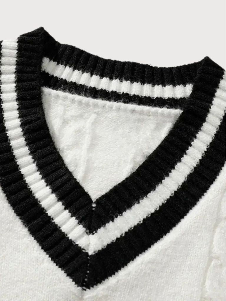 Minimalist V-Neck Sweater - Fayymont Co