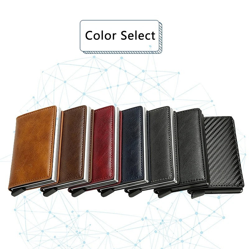 Fayymont Carbon Fiber & Aluminum RFID Wallet – Slim Pop-Up Design