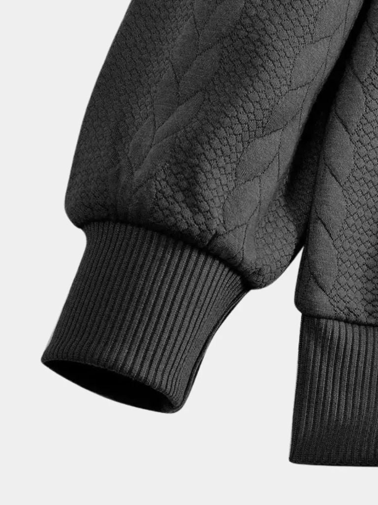 Essential Henley Quarter Zip Pullover - Fayymont Co