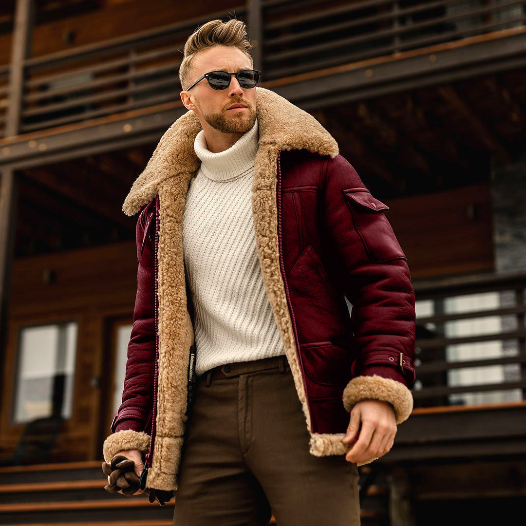 Robert | Men's Shearling Aviator Jacket