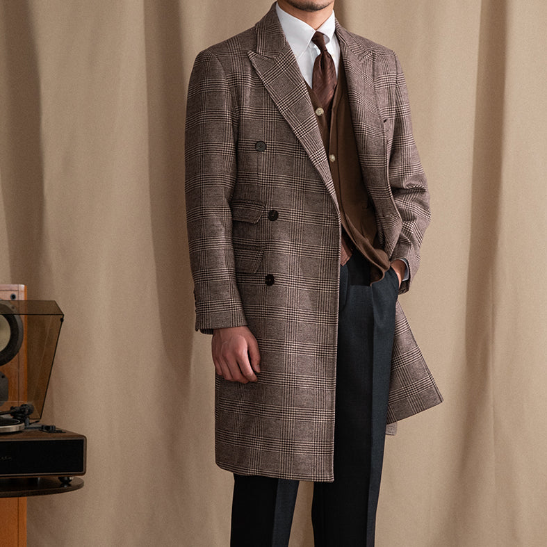 Buckingham Double Breasted Wool Blend Polo Coat
