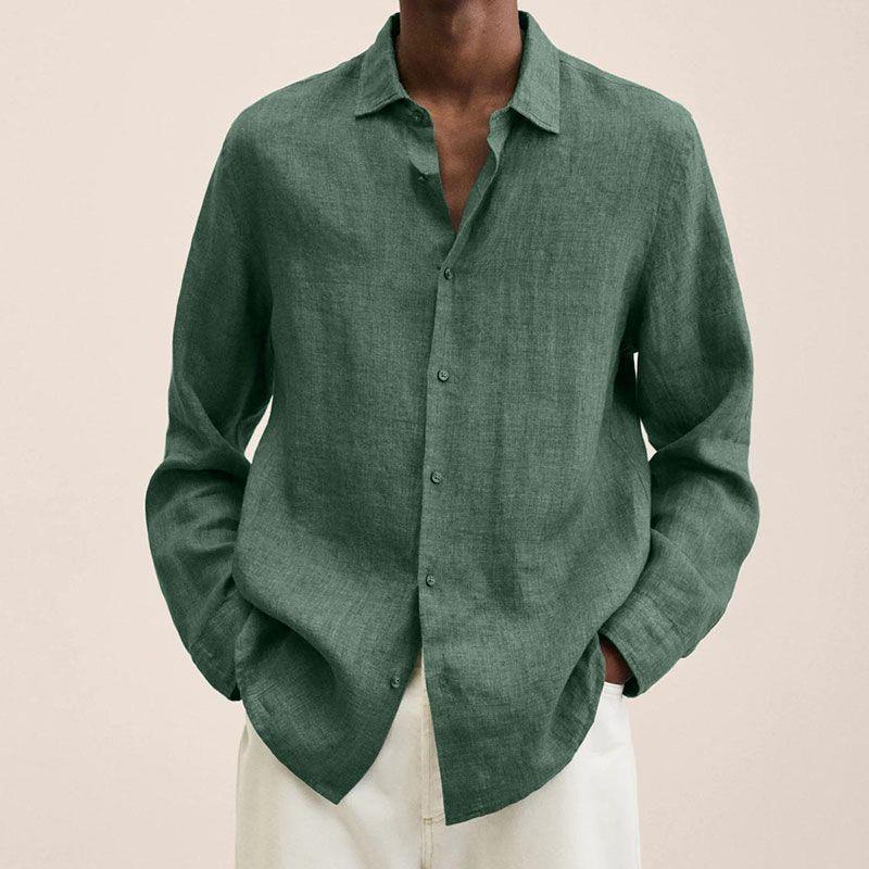 Men's Linen Shirt Elegant Style