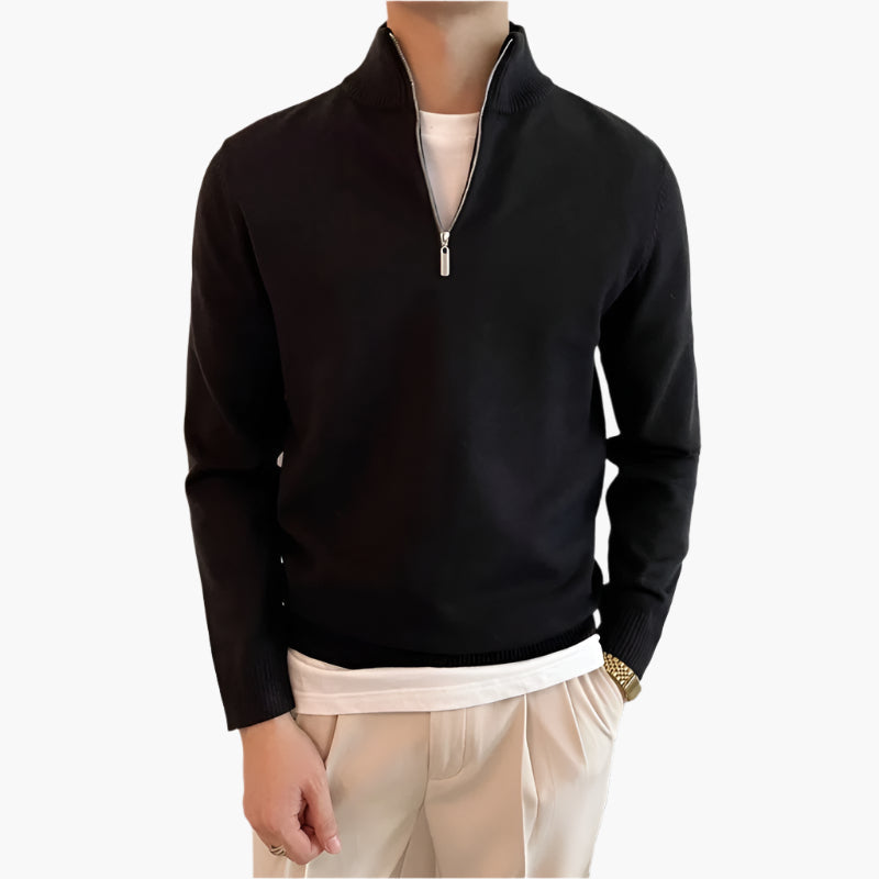 Vaduz Fine Quarter Zip Sweater