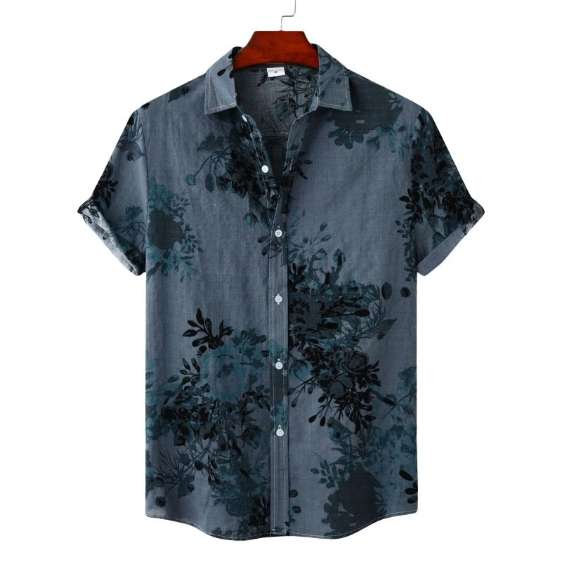 Portofino Linen Print Shirt