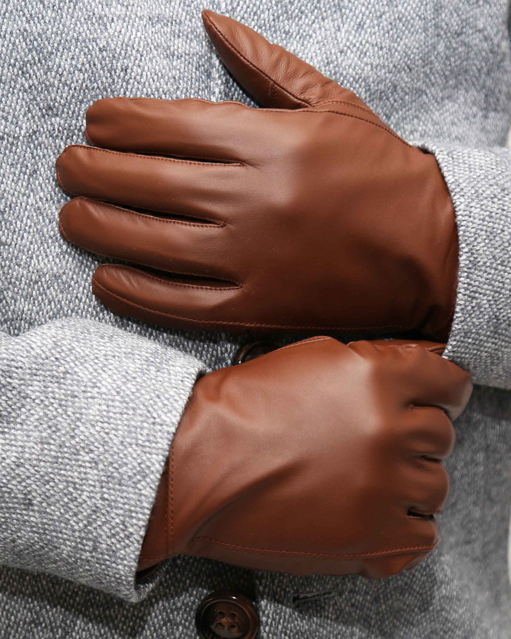 Leather Gloves - Light Brown