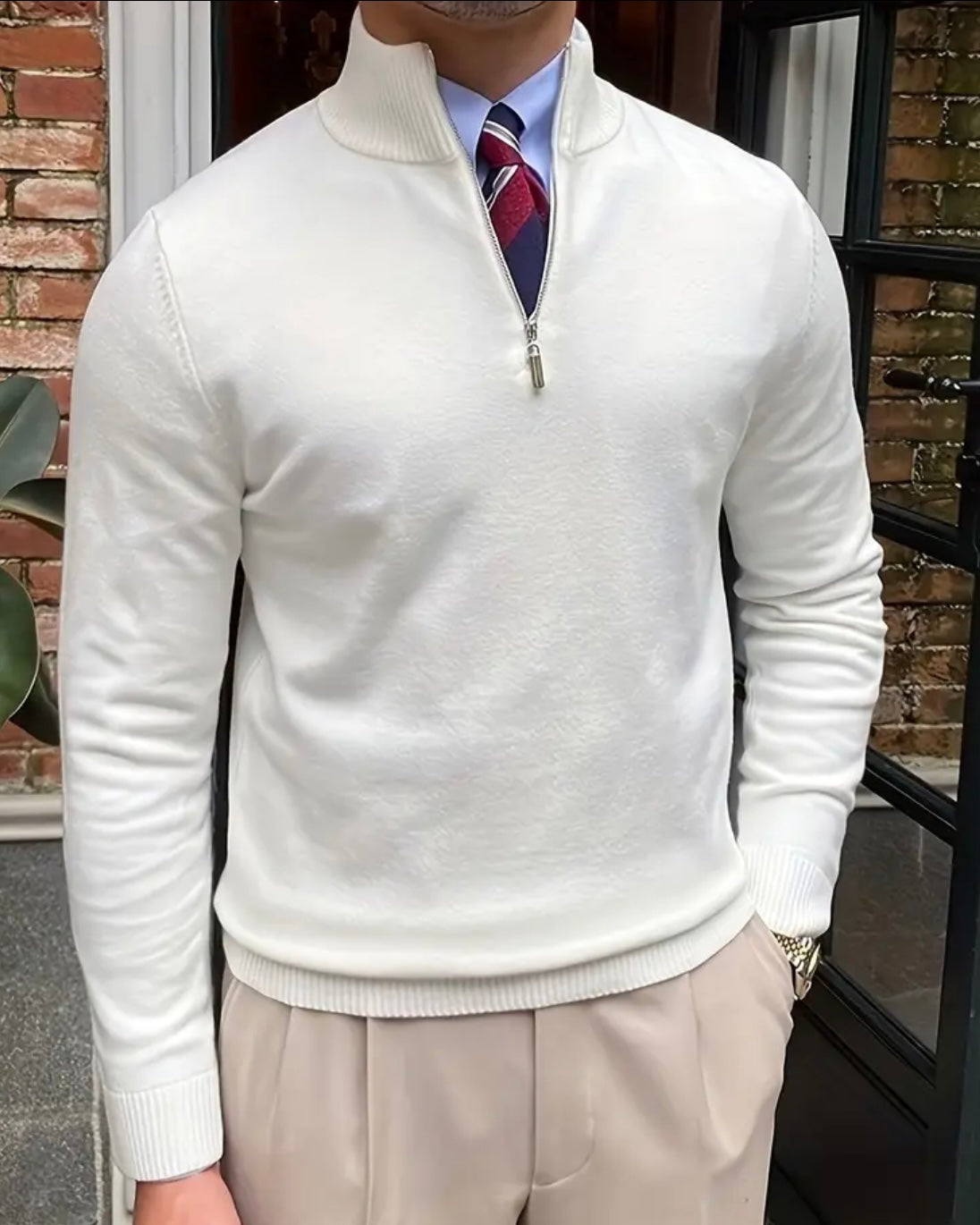 Romania Quarter Zip Sweater