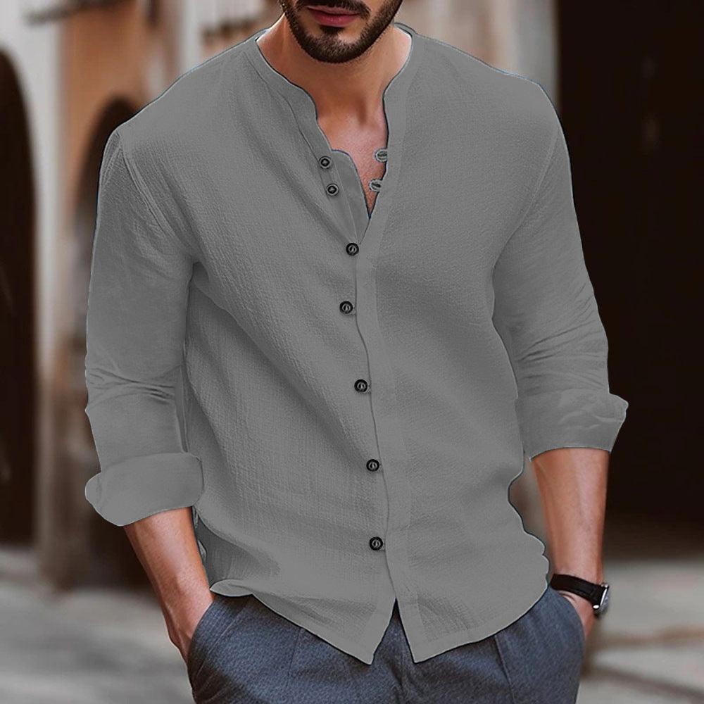 Capri Linen Resort Shirt – Open Collar