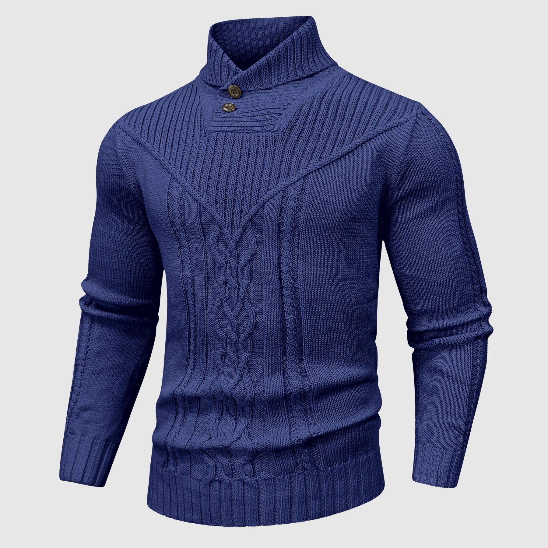 Veneti Tailored Stand-Collar Pullover - Fayymont Co