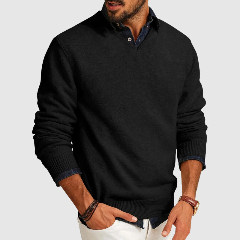 Lightweight Everyday V-Neck Men's Sweater