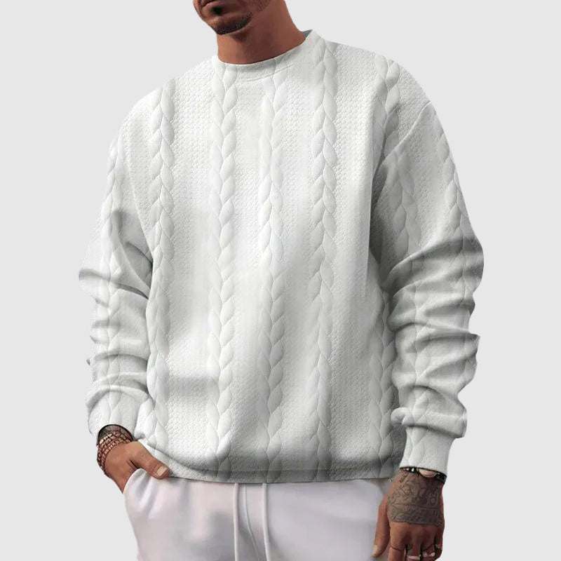 Robert Loose Jacquard Sweatshirt - Fayymont Co