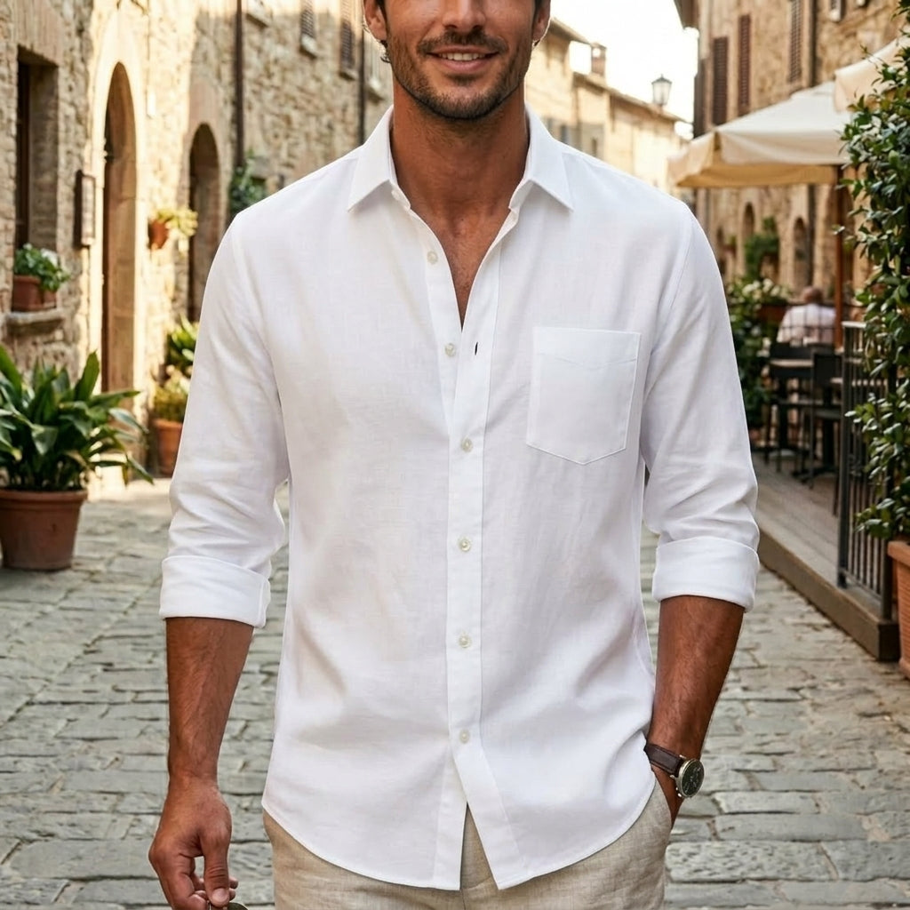 Alentejo White Linen Shirt