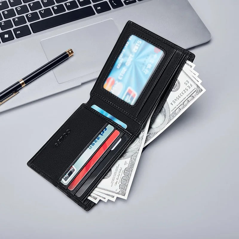Men’s Leather Golf Wallet – Slim & Stylish