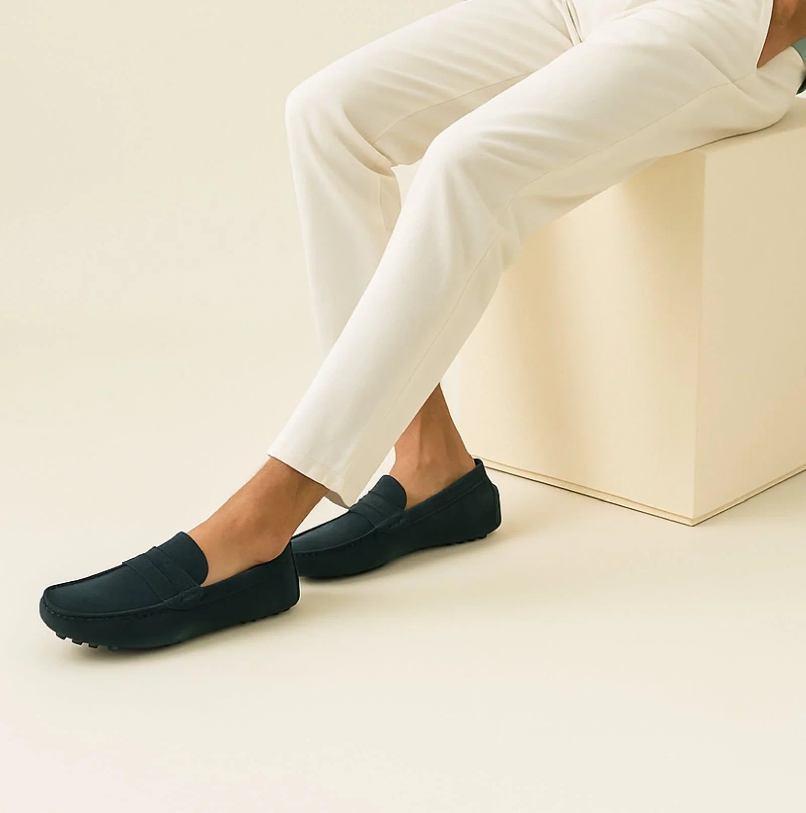 Men's Suede Loafers Italian Style