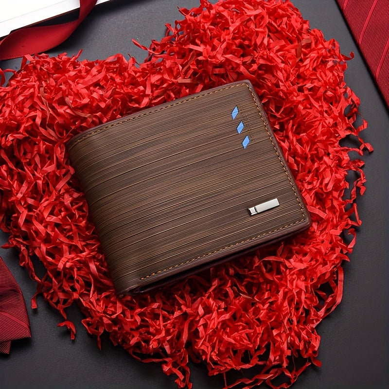 Compact Black PU Leather Men’s Wallet