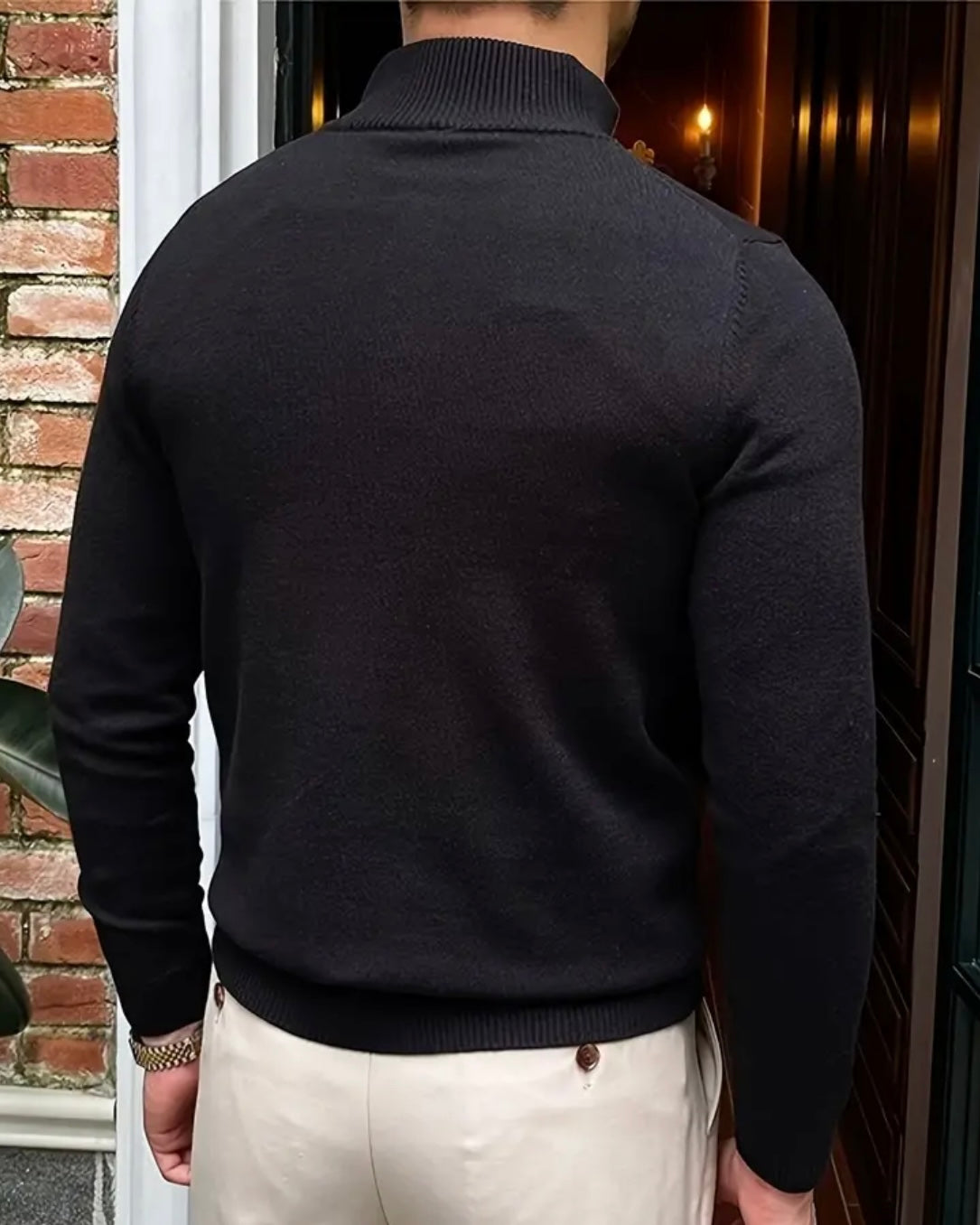 Romania Quarter Zip Sweater