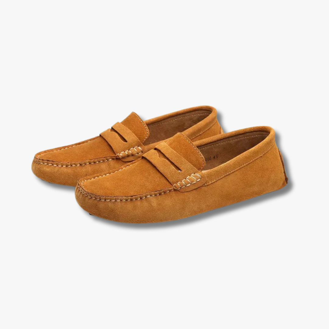 Italian-Style Suede Driving Loafers for Men – Lightweight & Stylish