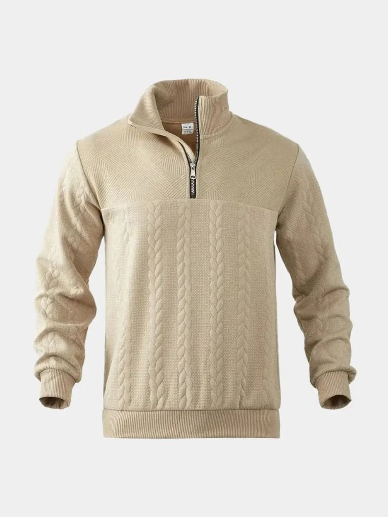 Essential Henley Quarter Zip Pullover - Fayymont Co